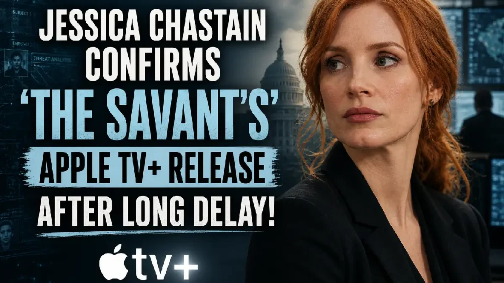 Jessica Chastain Confirms 'The Savant's' Apple TV+ Release After Long Delay!
